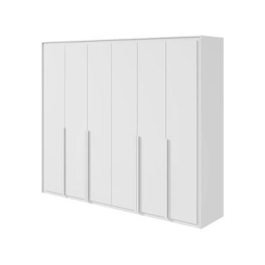 Imagem de Guarda-roupa Casal com Espelho 6 Gavetas 6 Portas Móveis Lopas Imperat