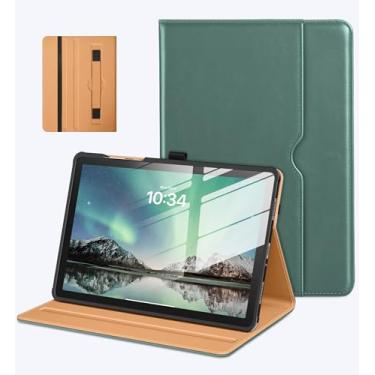 Imagem de DTTO Capa para Samsung Galaxy Tab A11+/A11 Plus/A9+ Plus de 11 polegadas (2023/2025), capa fólio de couro premium com alça de mão para visualização em vários ângulos e despertar/hibernar