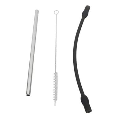 Imagem de Generic Tubo de Silicone de Mangueira de Leite de Aço Inoxidável Com Escova de Limpeza para Máquinas de café, Acessórios de Espuma de Leite de Fácil Instalação para Uso Doméstico Em café