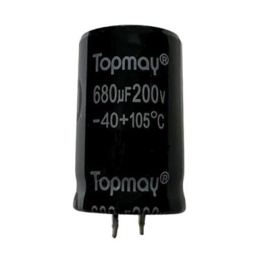 Imagem de CAPACITOR ELETROLITICO 680X200V - 680 UF X 200V - 105º GRAUS - TOPMAY