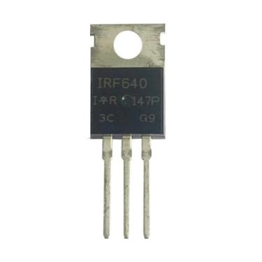 Imagem de Kit 10 pçs - transistor irf640 - irf 640 - 200v 10,2a - npn