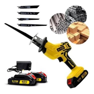 Imagem de Serra Sabre Serrote Elétrica Profissional Portatil 2 Bateria - RR CASA