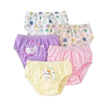 Imagem de Calcinhas De Algodão Para Meninas Com Estampa De Gato HelloKitty, Paco