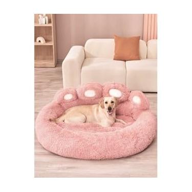 Imagem de Cama Pata Nuvem para Cachorro e Gato – Colchonete Antialérgico Confortável em Vários Tamanhos (ROSA BB,1M SUPER GRANDE)