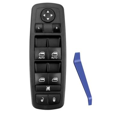 Imagem de Interruptor de janela Master Power Substituição lateral do motorista para Dodge Ram 1500/2500/3500 2009-2012, botão de controle da janela do motorista, 3 pinos + 9 pinos, 4602863AD 4602863AC 4602863AB
