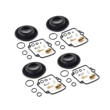 Imagem de 4 conjuntos de kits de reparo de reconstrução de carburador de motocicleta diafragma de êmbolo para Suzuki GSF1200 S Bandit 1997 1998 1999 2000