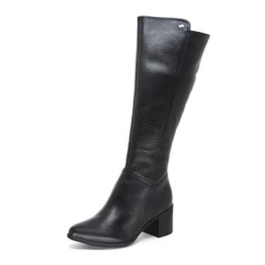 Imagem de Bota Feminina Bottero de Cano Alto Burnish Preto - 34