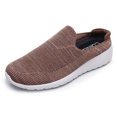 Imagem de Cull4U Easy 2 Walk Pantufa feminina de malha, Taupe acolchoado, 41