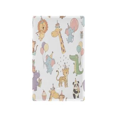 Imagem de Wassud Placa de cobertura para interruptor de luz, capa decorativa de animais de festa, placa de parede para tomadas elétricas em branco 11 x 6 cm
