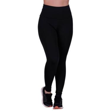 Imagem de Calça Suplex De Ginastica Lisa Cintura Alta Roupa Fitness -c4 CALÇA DE