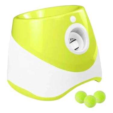 Imagem de Lançador Automático de Bolas para Cães,Arremessador de Bolinha Pet,Lançador de Bolas para Animais de Estimação, Lançador de Bola de Tênis de 3 a 9 m