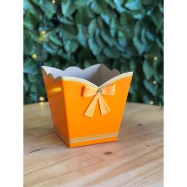 Imagem de Kit 05 Cachepot Chapado 05 Folhas De Sujinho Ouro Liso 15X15X11 - ALBA