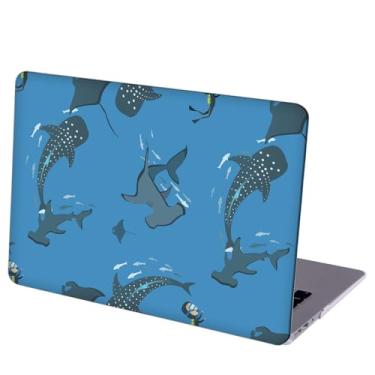 Imagem de Compatível com MacBook Air de 13,6 polegadas, capa rígida com capa de teclado e protetor de tela (A2681, chip M2/A3113, chip M3/A3240, chip M4, versão 2022-2025) - Whale Shark MD4983