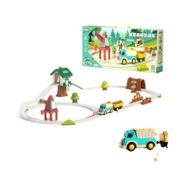 Imagem de Trem Elétrico De Brinquedo Para Meninos, Modelo De Trilho Circular Urb