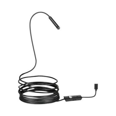 Imagem de Câmera Endoscópica HD 1080P De 7mm Com USB, 6 LEDs, Cabo Flexível E À 