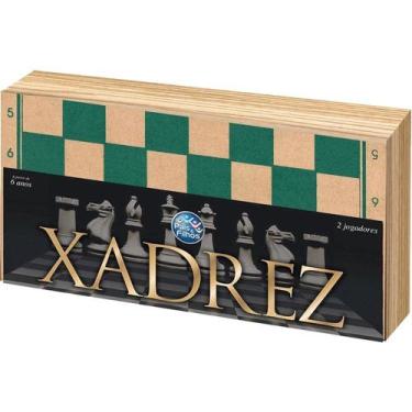 Imagem de Jogo de Xadrez Oficial Cx em Madeira 40cm - Pais E Filhos