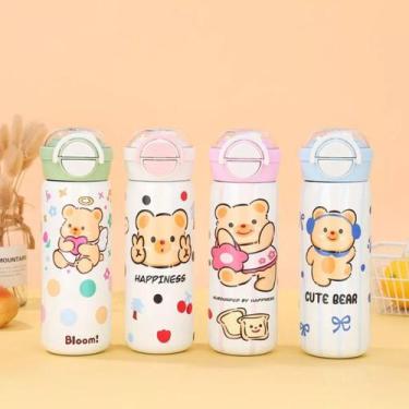 Imagem de Garrafa Termica 500mL Infantil Aço Inox - Garrafa Termica Aço Inox, Az