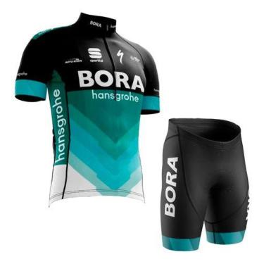 Imagem de Conjunto Camisa Manga Curta E Bermuda Bora Mtb Dry Fit Bike - - Decole
