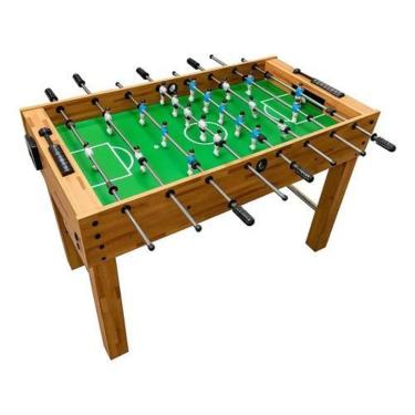 Imagem de Mesa de Pebolim Totó Profissional em MDF com Suporte para Copo + Bolinhas-Unissex