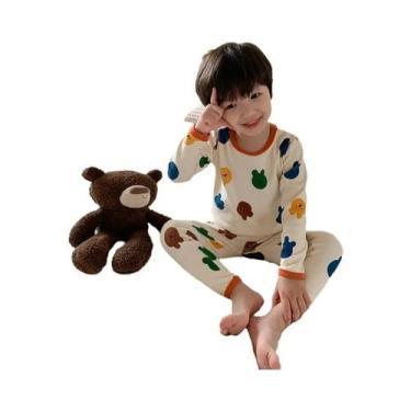 Imagem de Pijama De Manga Longa Para Menino, Leve, Confortável, Design Fofo, Rou