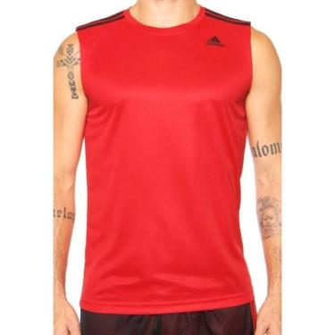 Imagem de Regata Adidas D2M 3 Stripes BK3547-Masculino