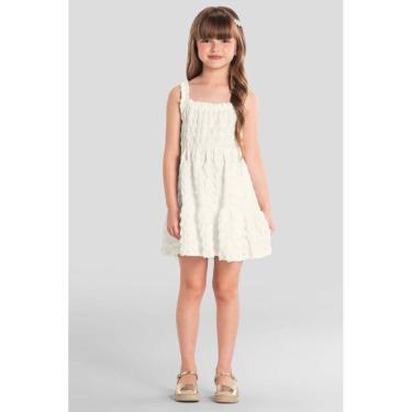 Imagem de Vestido infantil menina texturizado Mundi