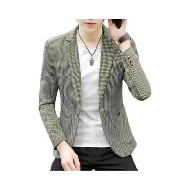 Imagem de Camisa Masculina Slim Fit Respirável Estilo Coreano 2023 Com Padrão Xa