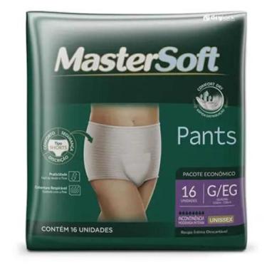 Imagem de Roupa Íntima Descartável Unissex MasterSoft Tam G/EG com 16 unidades P