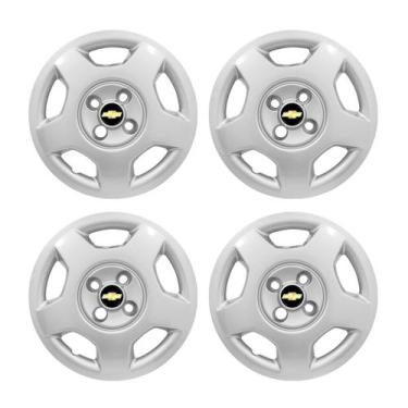 Imagem de Jogo Calota Aro 14 Gm Corsa Hatch Sedan 2007 2008 2009.2013 2014 Prata