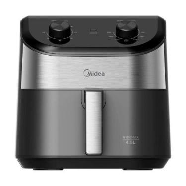 Imagem de Fritadeira Elétrica Midea 4,5 Litros Widemax Cyclone Preta e Inox FWM4