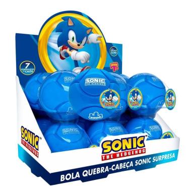 Imagem de Bola Quebra Cabeça Infantil 3939 Tema Sonic Surpresa Educativa para Crianças Gelelé