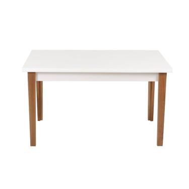 Imagem de Kit Mesa Luiza 135cm Branca 4 Cadeiras Leda Branco