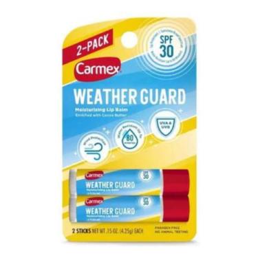 Imagem de Protetor Labial Carmex Weather Guard Bastão Stick Lip Balm FPS 30 2 Pa