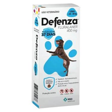 Imagem de Anti Pulgas Defenza Para Cães De 20 A 40 Kg 1 Comp - MSD