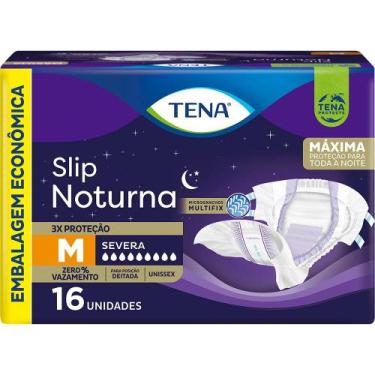 Imagem de Fralda Geriátrica Tena Slip Noturna M 16 Unidades