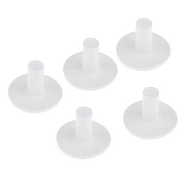 Imagem de 5 peças de borracha para tacos de golfe NC para tapete de alcance de dirigir, acessórios de golfe para uso interno ou externo