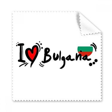 Imagem de I Love Bulgana Bandeira de Palavras Amor Ilustração Coração Pano de Limpeza Limpeza de Tela de Celular 5 peças