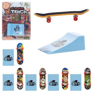 Imagem de Skate De Dedo Com Rampa Obstaculo