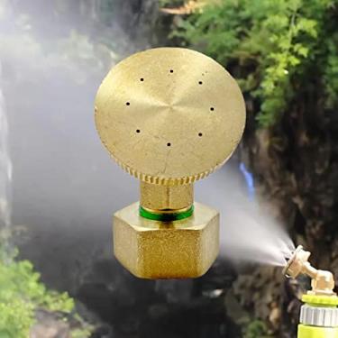 Imagem de Bocal nebuloso, bocal de mangueira de jardim resistente, padrão de spray de água ajustável do jato à névoa, ideal para regar plantas delicadas