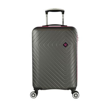 Imagem de Mala de Bordo Pequena para Viagem Abs Yins 21167 Cadeado Integrado Rodas Duplas Giro 360 Rosa Tam Pp