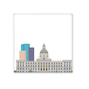 Imagem de Decalque brilhante de azulejo de cerâmica com desenho de prédios de cidade e monumentos do Canadá