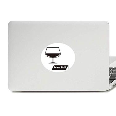 Imagem de Adesivo de vinil com emblema de bola de neve para notebook e notebook