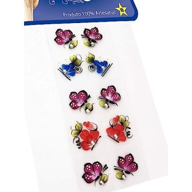 Imagem de Kit 50 Adesivos para Unhas Strass Nail, Artesanal 100% Feitos a Mão, Arte Sedução
