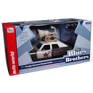 Imagem de Auto World Blues Brothers 1974 Dodge Monaco Police Pursuit 1:18 Escala Diecast Modelo