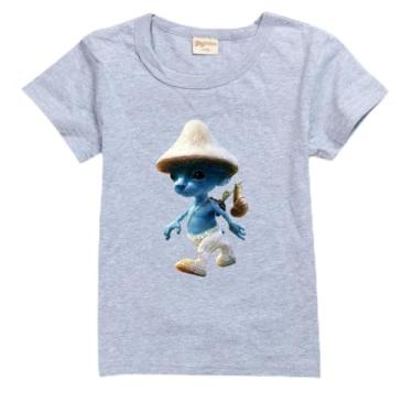 Imagem de Smurf Cat Kids Summer Camiseta de manga curta algodão bebê meninos moda roupas Wаnnnуwаn meninos roupas meninas camisetas tops 8T camisetas, A8, 13-14 Years