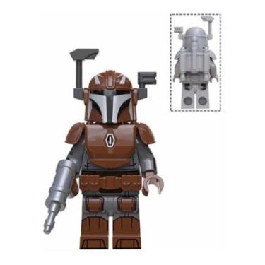 Imagem de Brown Mandalorian Blocos De Montar Star Wars Boneco