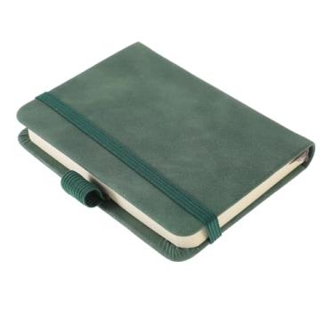 Imagem de SEWACC 2 Unidades A7 cinta notebook bolso bloco de notas livro de endereços telefone 1 conjunto/2 peças (verde) cadernos de couro caderno de couro caderno de bolso mini alça