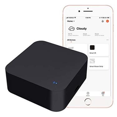 Imagem de Controle remoto inteligente WiFi Smart Home Infrared Universal Remote Blaster, um para todos controle AC TV, DVD, CD AUD, ar condicionado SAT, etc., sem necessidade de hub, compatível com Alexa e