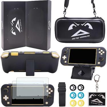 Imagem de GUTIAL Accessories Bundle for Nintendo Switch Lite - Cute Kawaii NS Lite Accessories kit for Grils Boys Kids with Carrying Case, Cartoon Cover Case, Screen Protector, Stand - Black