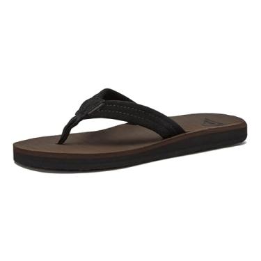 Imagem de Quiksilver Men's Carver Suede 3 Point Flip Flop Athletic Sandal, BROWN 1, 10